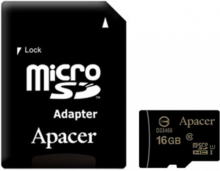 Карта памяти Apacer microSDHC/SDXC class 10 UHS-1 SD adapter 16Gb - изображение 1
