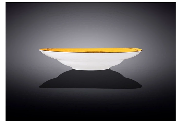 Тарелка глубокая Wilmax Spiral Yellow 350 мл WL-669427 / A - изображение 2