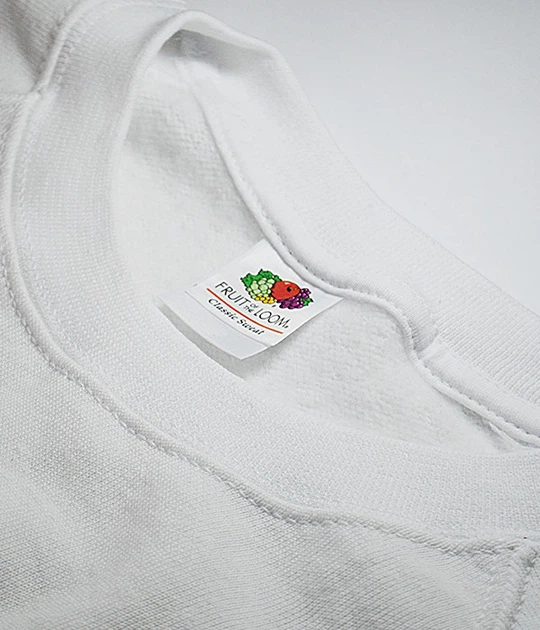 Світшот Fruit of the Loom Classic raglan sweat XXL Білий (062216030XXL) - зображення 6