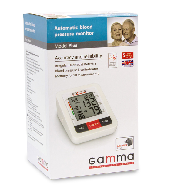 Автоматичний тонометр Gamma Plus (Великобританія) гамма плюс з адаптором - зображення 1
