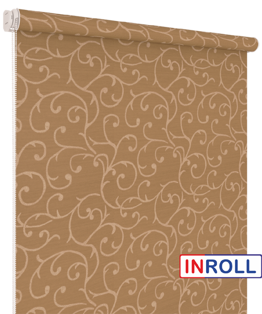Ролета тканинна INROLL Есо-Mini 42,5х165 см Akant Какао 1827 - зображення 3