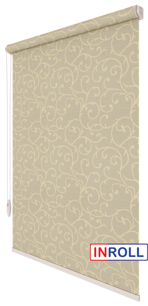 Ролета тканинна INROLL Есо-Mini 97,5х165 см Akant Бежевий 1839 - зображення 2