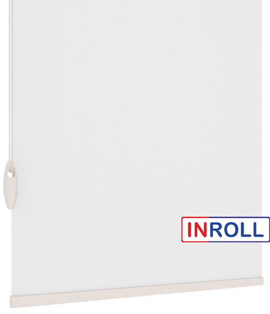 Ролета тканевая INROLL Есо-Mini 90х185 см Camila Белый A601 - Фото 4 Ролета тканевая INROLL Есо-Mini 90х185 см Camila Белый A601 - изображение 4