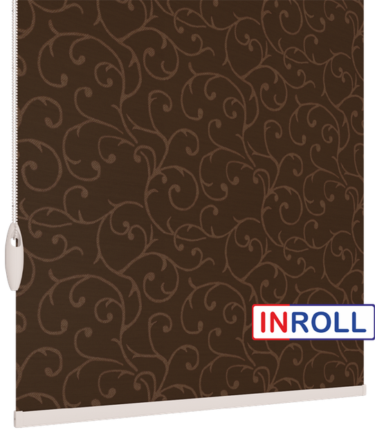 Ролета тканинна INROLL Есо-Mini 50х165 см Akant Венге 2261 - зображення 4