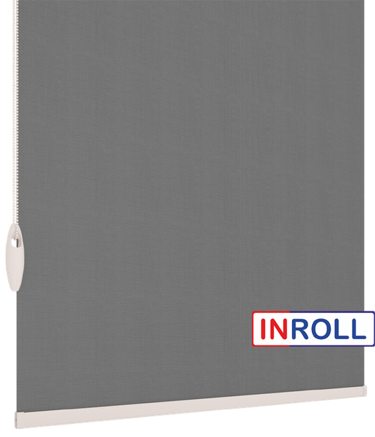 Ролета тканевая INROLL Есо-Mini 25х185 см Camila Темно-серый A647 - изображение 4