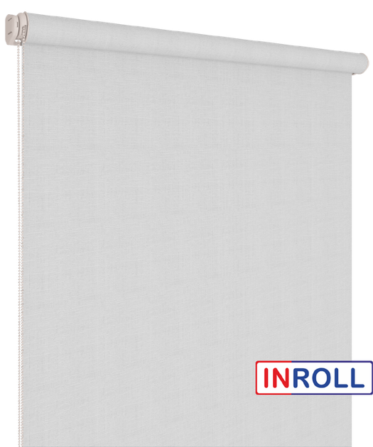 Ролета тканевая INROLL Есо-Mini 90х185 см Camila Серый A602 - изображение 3