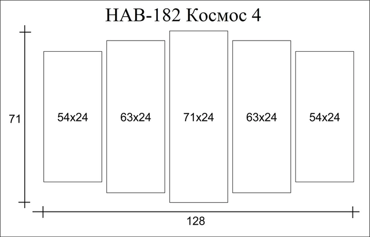 Модульна картина на полотні Holst Art з 5-ти частин Космос 71х128 см - Фото 2 Модульна картина на полотні Holst Art з 5-ти частин Космос 71х128 см - зображення 2