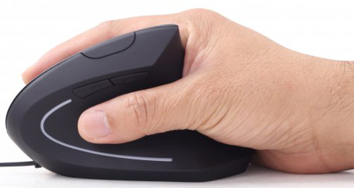 Мышь Gembird MUS-ERGO-01 USB Black - изображение 5