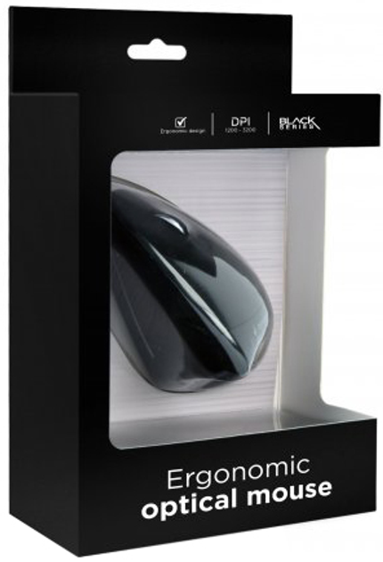 Мышь Gembird MUS-ERGO-01 USB Black - изображение 6