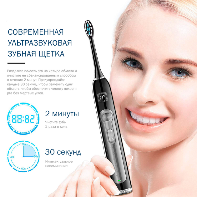 Электрическая зубная щетка Medica+ PROBRUSH 9.0 Black - изображение 7