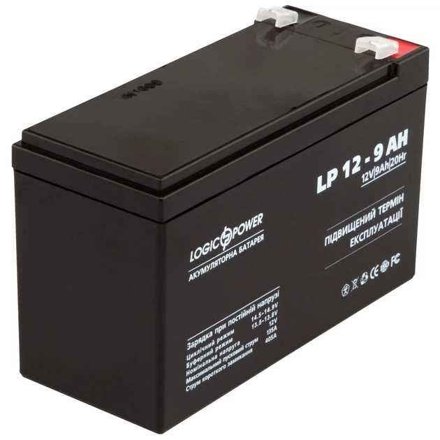 Аккумуляторная батарея LogicPower LP 12V 9AH Silver (LP 12 - 9 AH Silver) AGM - изображение 2