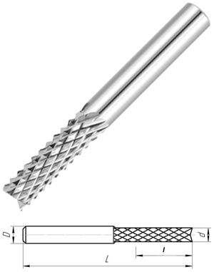Фреза для ЧПУ кукуруза D1.5 d3.175 L40 h8 (C315408) - изображение 2