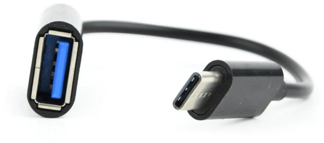 Kabel Cablexpert OTG USB 2.0 A-żeński/Type-C 0.2 m (AB-OTG-CMAF2-01) - obraz 2