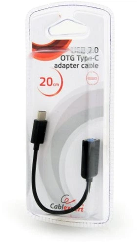 Kabel Cablexpert OTG USB 2.0 A-żeński/Type-C 0.2 m (AB-OTG-CMAF2-01) - obraz 3