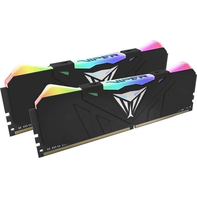 DDR4 Patriot Viper V4 RGB 16GB (Kit of 2x8192) 4000MHz CL19 DIMM Black (PVR416G400C9K) - изображение 2
