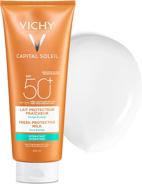Mleczko do opalania Vichy Capital Ideal Soleil Hydratant Milk SPF50+ do twarzy i ciała 300 ml (3337871322694) - obraz 3