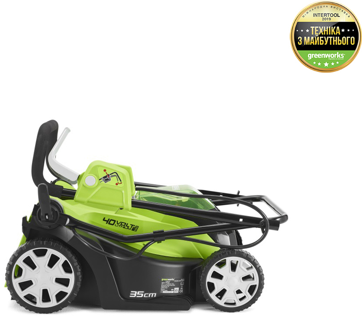 Газонокосарка акумуляторна Greenworks G40LM35 (2501907) - зображення 2