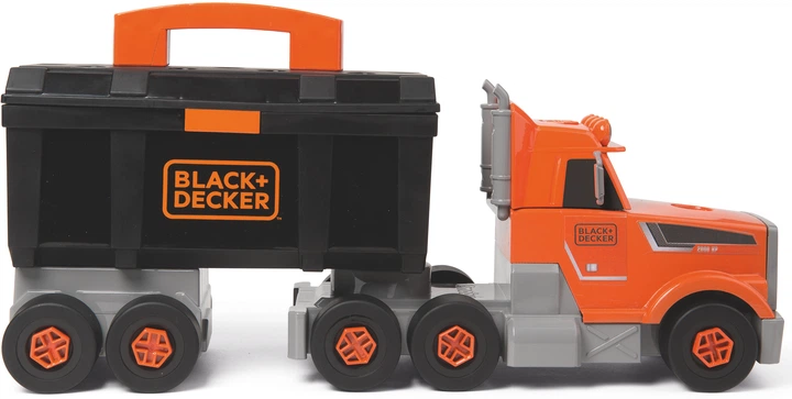 Zestaw do gry Smoby Toys Black+Decker Truck z narzędziami, walizką, dźwigiem i akcesoriami (360175) - obraz 4