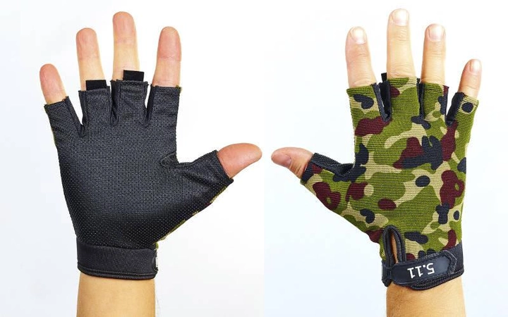 Перчатки тактические с открытыми пальцами 5.11 BC-4379 Камуфляж Multicam М (MR03860) - изображение 1