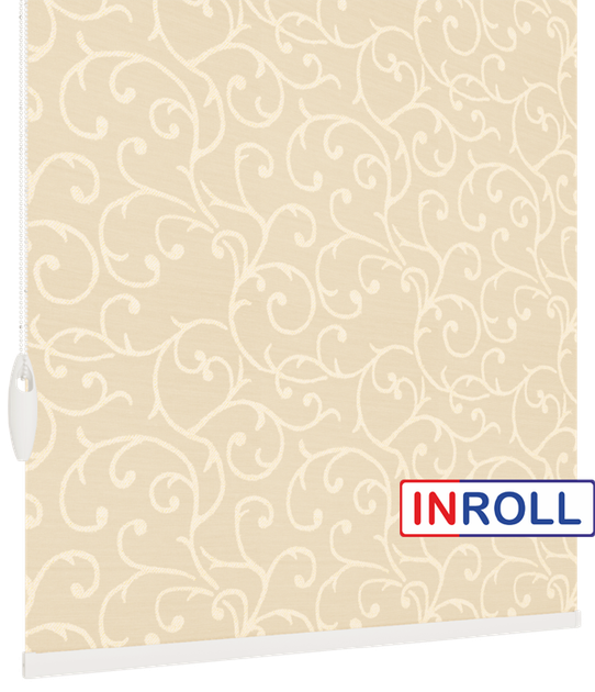 Ролети тканинні INROLL Есо-Mini 52,5х165 см Akant Світло-бежевий (абрикос) 2170 - зображення 4