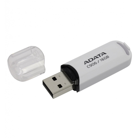 Флеш-накопичувач A-DATA USB 2.0 C906 16Gb White (AC906-16G-RWH) - изображение 2
