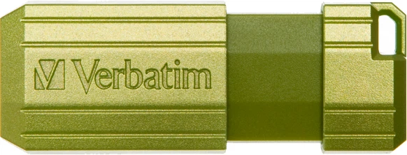 Pendrive Verbatim PinStripe 32GB USB 2.0 Zielony Euc (23942499589) - obraz 2