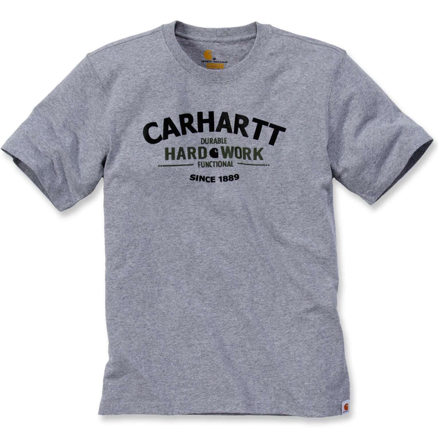 Футболка Carhartt Graphic Hard Work T-Shirt S/S - 103406 (Heather Grey ...