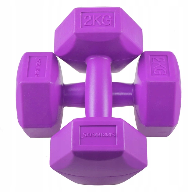 Комплект гантелей Springos Hex 2 x 2 кг FA1032 (1663012120) - изображение 3