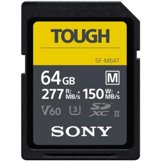 Карта памяти Sony 64GB SDXC class 10 UHS-II U3 V60 Tough (SFM64T.SYM ...
