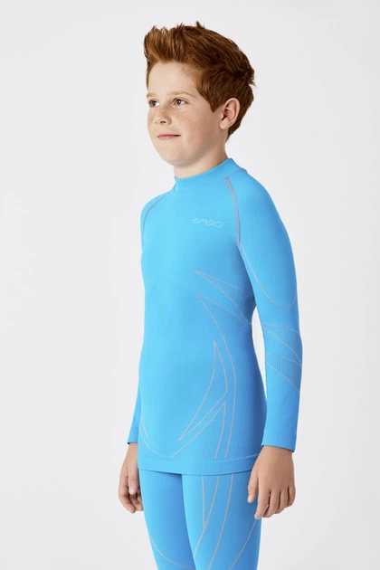 Термобілизна реглан дитячий SPAIO Thermo W01 128-134 лазурний - Фото 1 Термобілизна реглан дитячий SPAIO Thermo W01 128-134 лазурний - зображення 1