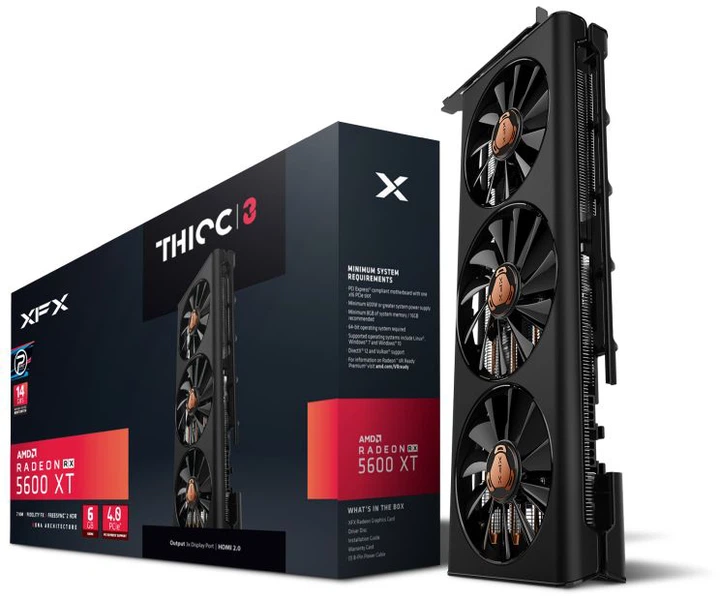 Видеокарта XFX PCI-Ex Radeon RX 5600 XT THICC III Pro 6GB GDDR6