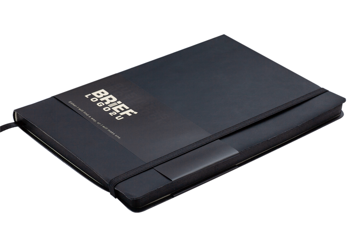 Деловой блокнот Buromax Brief А5 96 л в клетку обложка из искусственной кожи черный (BM.295104-01) - изображение 2