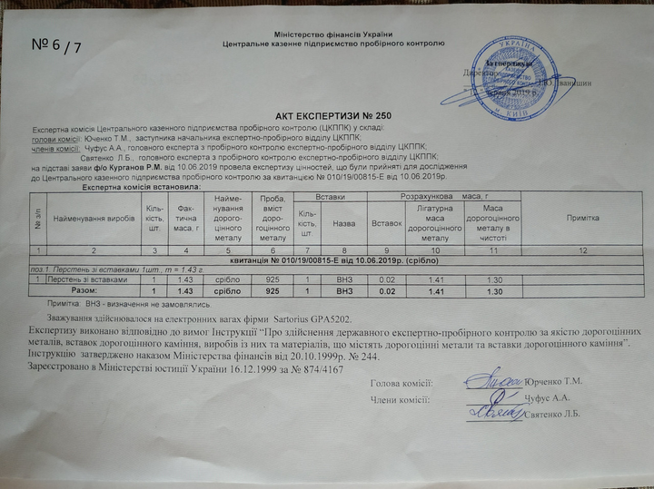 Кільце з срібла 925 проби з цирконієм (фианитом) "Stella", діаметр 17.3 mm - зображення 4