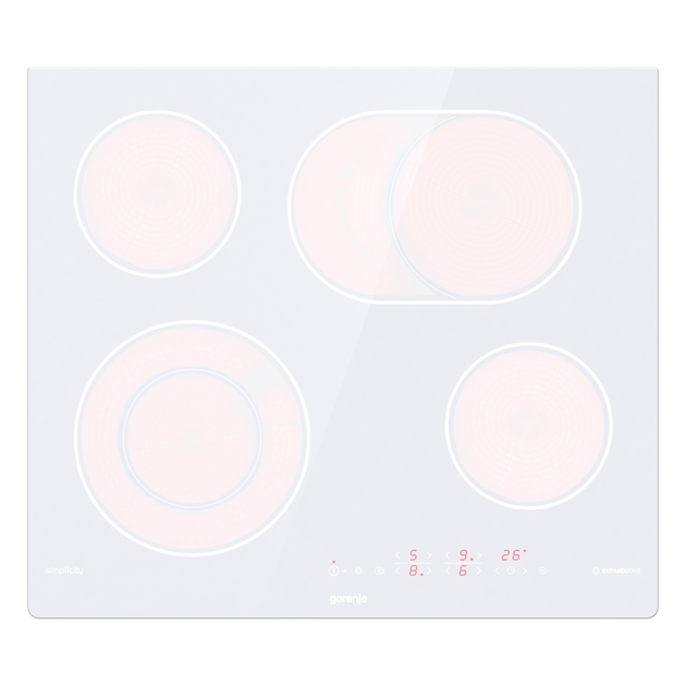 Варильна поверхня електрична Gorenje ECT643SYW Біла - зображення 2
