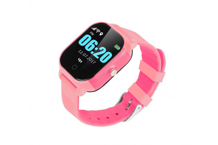 Детские телефон-часы с GPS трекером GOGPS K23 Розовый (K23PK) – фото ...
