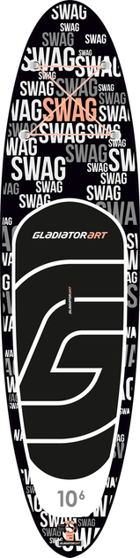 Сапборд Gladiator ART 10'6" x 32" SWAG - надувна дошка для САП серфінгу, sup board - зображення 3