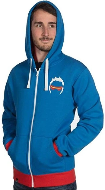 Толстовка JINX Overwatch Zip Up Hoodie Ultimate Soldier 76, L