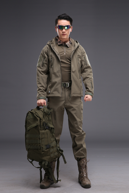 Костюм тактичний софтшелл Pave Hawk Softshell olive (олива) S - зображення 2