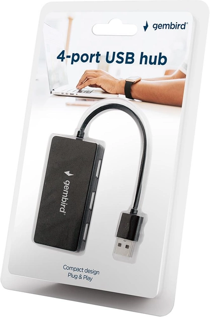USB-хаб Gembird 4 порта USB 2.0 (UHB-U2P4-04) - изображение 3