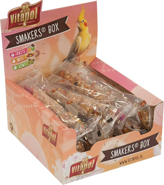 Набор лакомств для нимф Vitapol Smakers Box с орехами 12 шт (5904479132345) - изображение 1