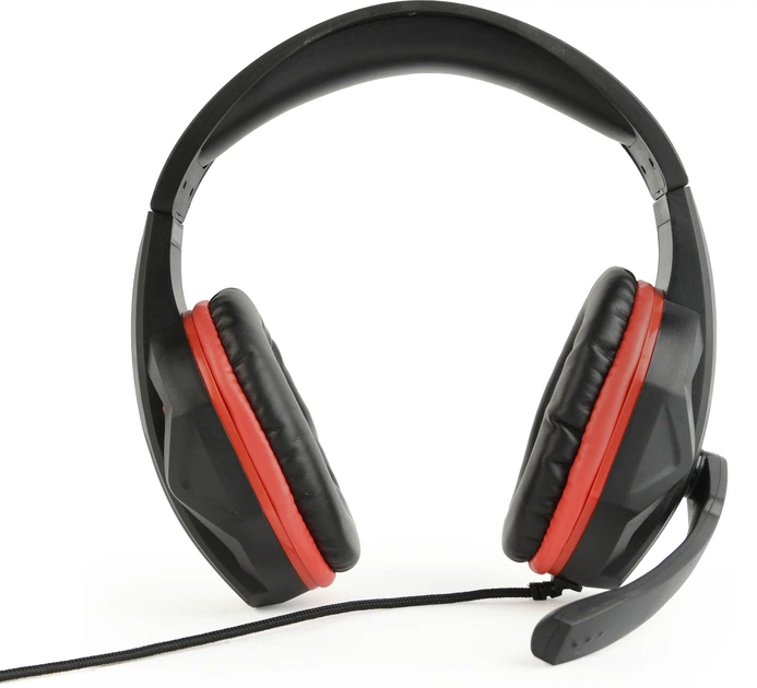 Навушники Gembird GHS-03 Black/Red - зображення 3