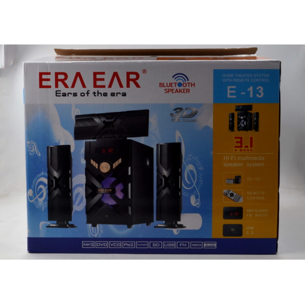Акустическая система Домашний кинотеатр 3.1 Era Ear E-13 60W Bluetooth Активный сабвуфер 3 колонки - Фото 10 Акустическая система Домашний кинотеатр 3.1 Era Ear E-13 60W Bluetooth Активный сабвуфер 3 колонки - зображення 10
