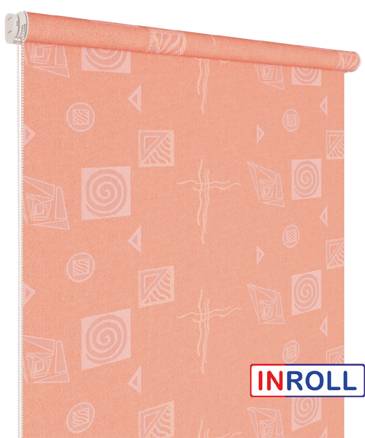 Ролета тканинна INROLL Есо-Mini 100х165 см Ikea Рожевий 1842 - зображення 3