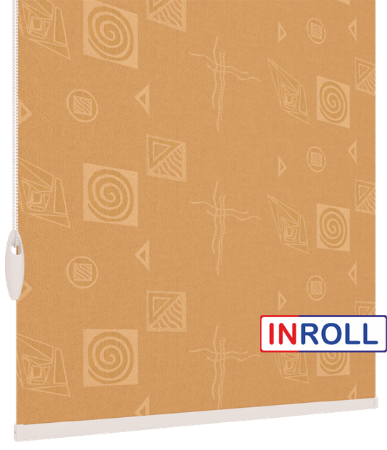 Ролета тканинна INROLL Есо-Mini 82,5х165 см Ikea Помаранчевий 2086 - зображення 4
