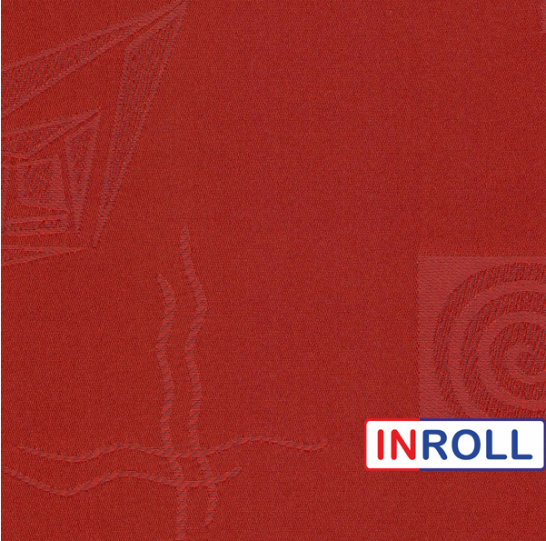Ролета тканинна INROLL Есо-Mini 82,5х165 см Ikea Червоний 1807 - зображення 5