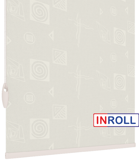 Ролета тканинна INROLL Есо-Mini 82,5х165 см Ikea Молочний 1800 - зображення 4