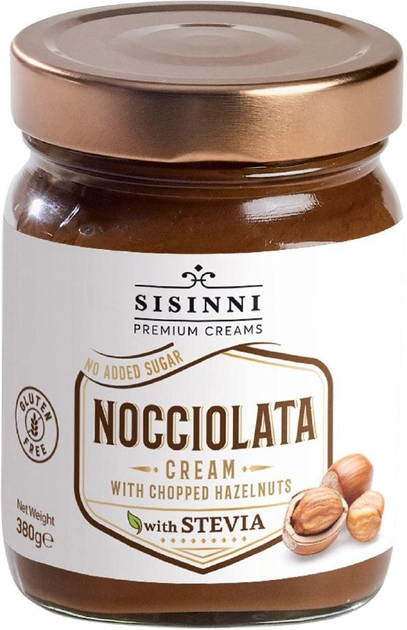 Акція на Паста горіхово-шоколадна Sisinni Преміальна Нокіолата (без цукру) 380 г від Rozetka