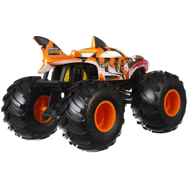 Джип Хот Вілс Монстр-Трак Тигрова Акула Hot Wheels Monster Trucks Tiger Shark 1:24 Mattel GCX21 - зображення 2