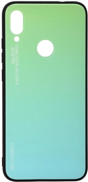 Акция на Панель BeCover Gradient Glass для Xiaomi Redmi 7 Green-Blue от Rozetka