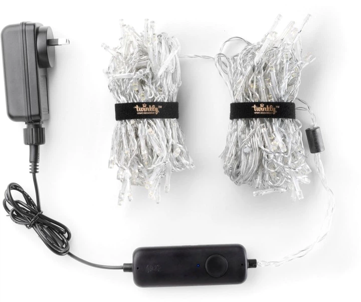 Girlanda Twinkly Icicle AWW 190 LED Smart LED, BT+WiFi, Gen II, przezroczysty kabel IP44 (TWI190GOP-TEU) - obraz 5